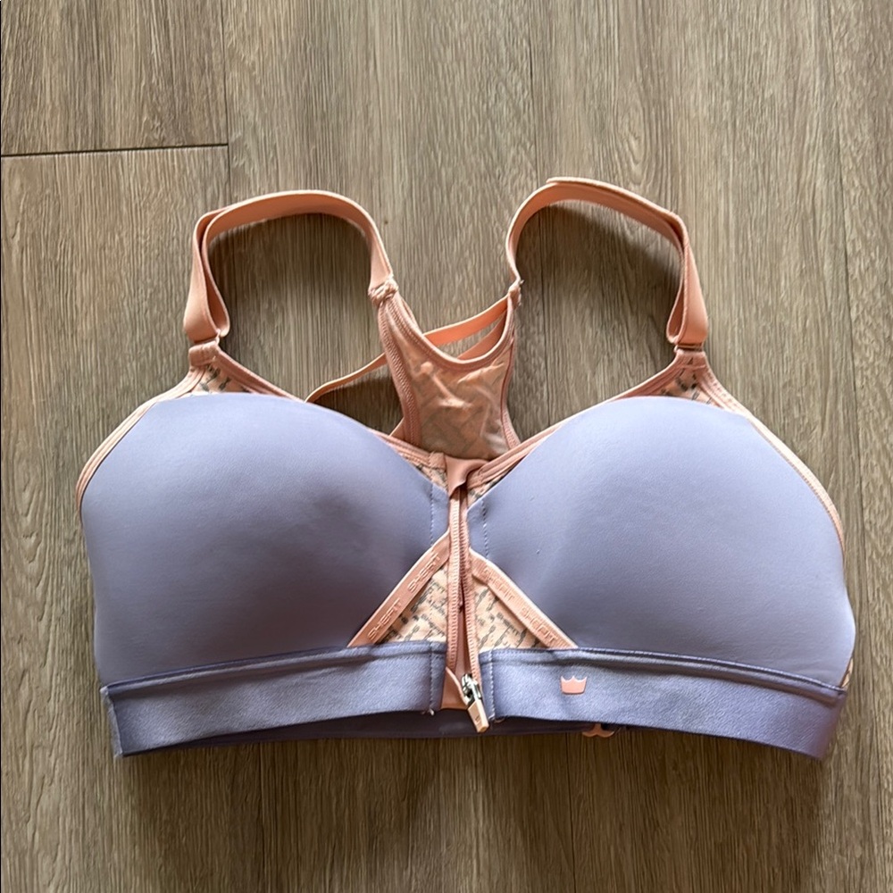 SheFit exhilarate Lavender and Peach Sports Bra size medium